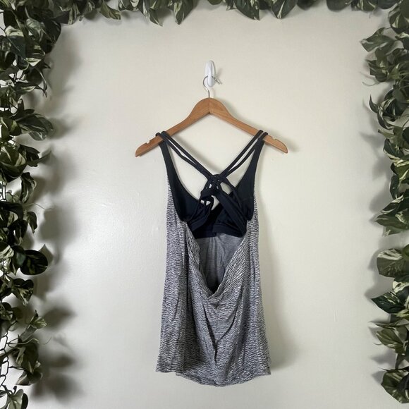 Lululemon Athletic Knot Your Typical Tank Top Pebbel Jacquard Women’s Sz 6 - Picture 2 of 7